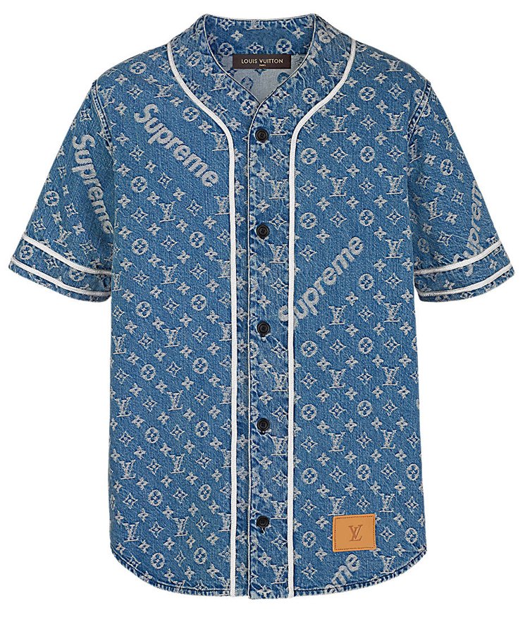 louis-vuitton-DENIM BASEBALL SHIRT