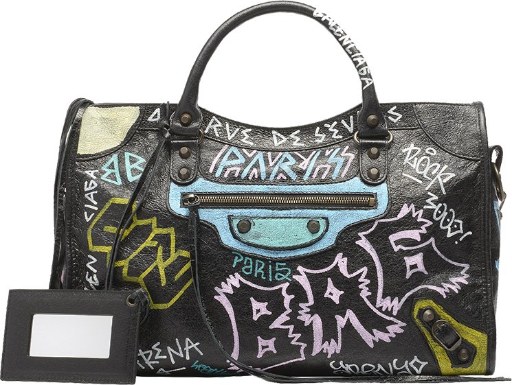 Balenciaga-Graffiti-Classic-City-Bag-2