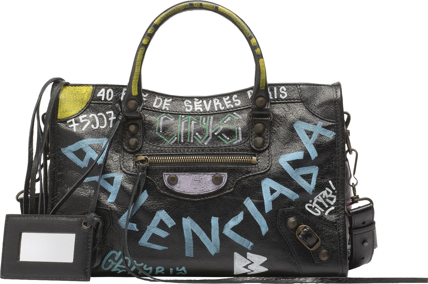 Balenciaga-Graffiti-Classic-City-Bag-6