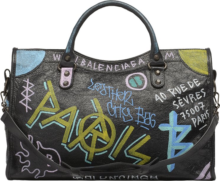 Balenciaga-Graffiti-Classic-City-Bag