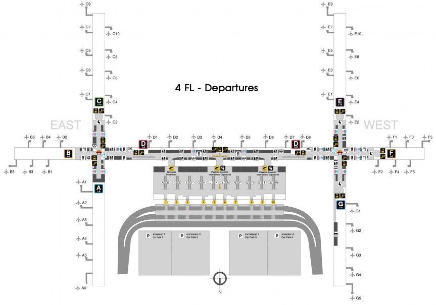 Shopping-at-Bangkok-Airport-map