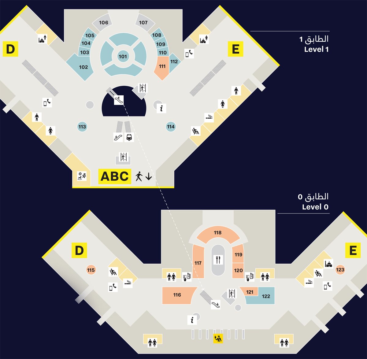 Shopping-at-hamad-international-airport-departure-duty-free-map-3