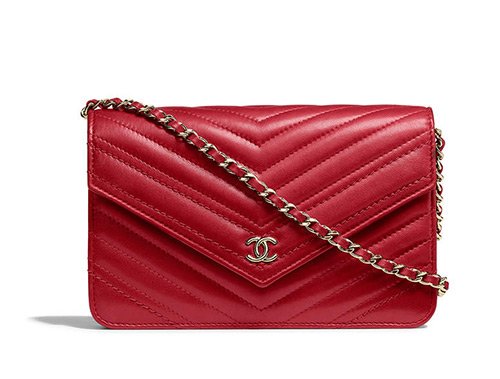 Chanel Chevron Statement WOC thumb