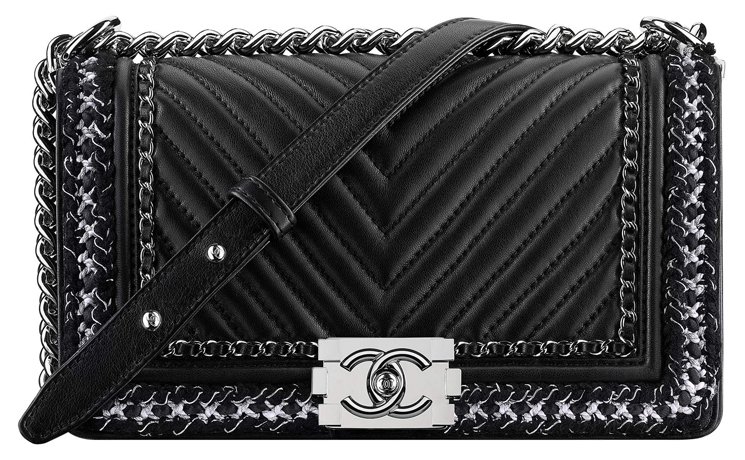 Chanel-Boy-Chevron-Braid-Around-Chain-Flap-Bag-4