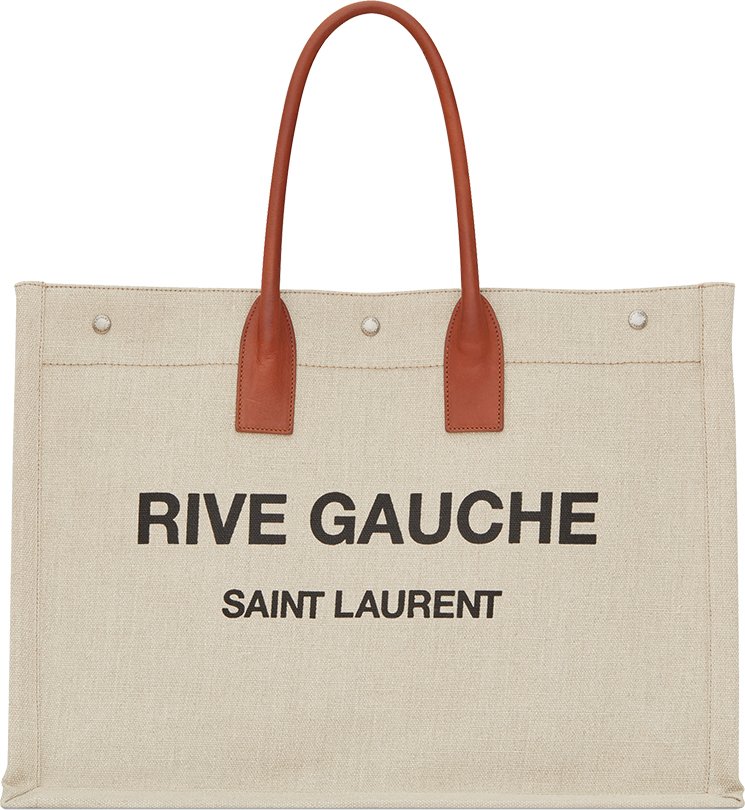 Saint-Laurent-Linen-Rive-Gauche-Bag