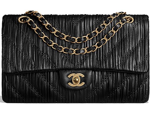 Chanel Chevron Stitched Classic Flap Bag thumb