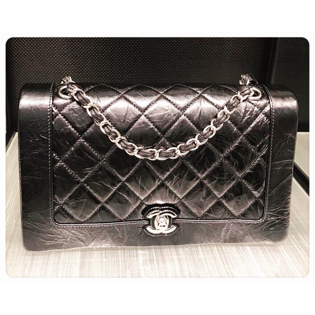 CHANEL-BI QUILTED-VINTAGE-BAG