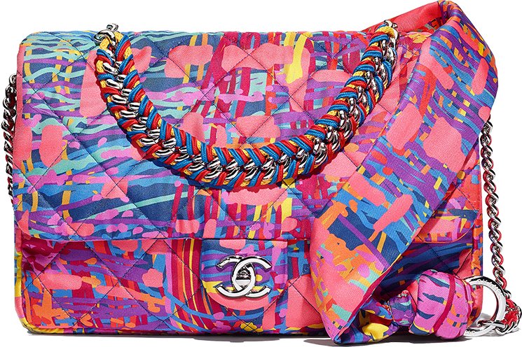 Chanel-Printed-Fabric-Multicolor-Flap-Bag