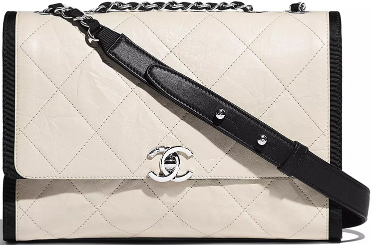 Chanel-Ivory-Black-Calfskin-Bag