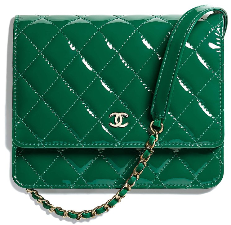 Chanel-Patent-Classic Quilted-WOC