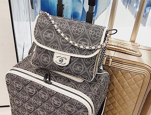 Chanel Camellia Logo Coco Case Trolley thumb