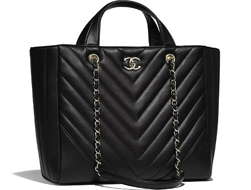 Chanel Chevron Statement Tote Bag thumb