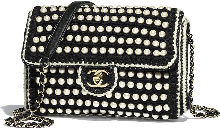 Chanel Braided Pearl Crochet Bag