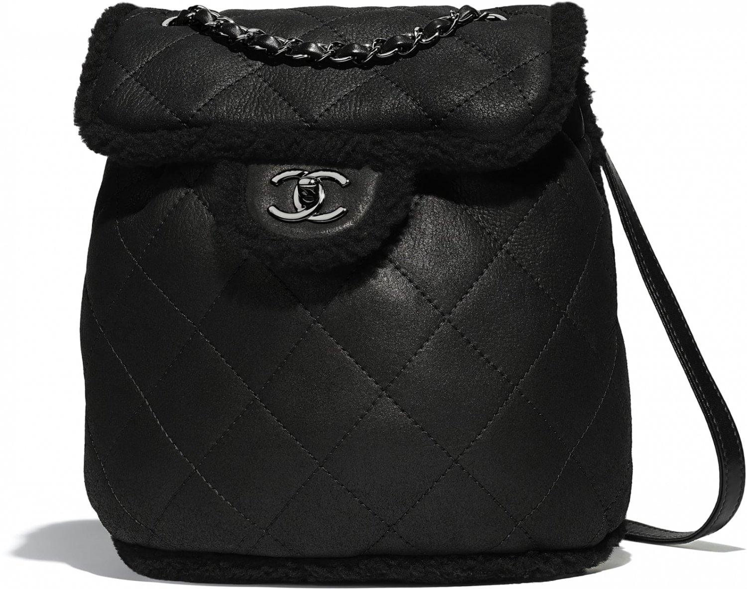 Chanel Shearling Coco Neige Backpack