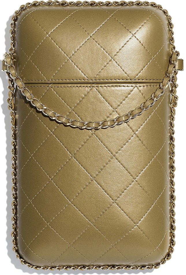 Chanel CC Diamond Mini Clutch With Chain 2