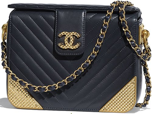 Chanel Chevron Rock The Corner Minaudière Bag thumb