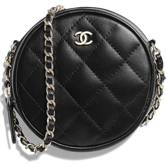 Chanel Round Classic Chain Clutch