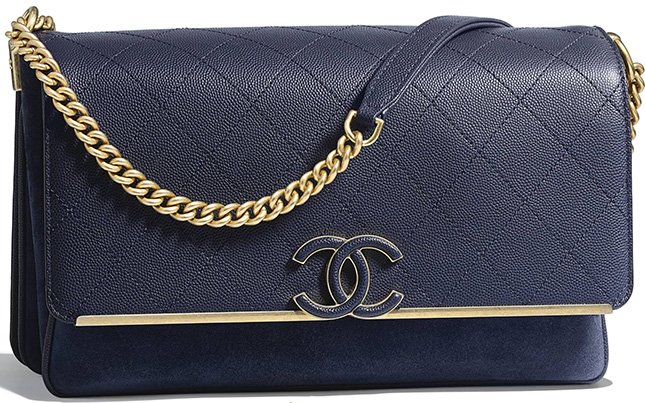 Chanel Grained Calfskin Enamel CC Flap Bag 4