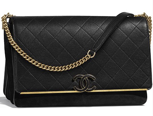 Chanel Grained Calfskin Enamel CC Flap Bag thumb