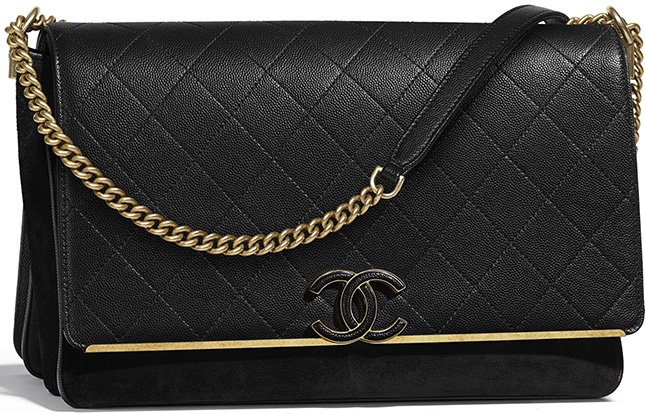 Chanel Grained Calfskin Enamel CC Flap Bag