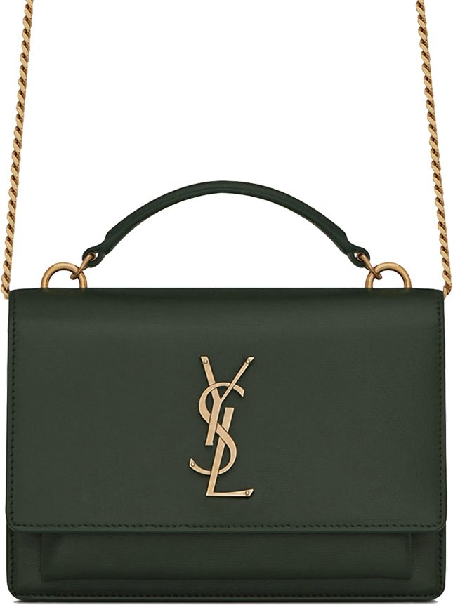 Saint Laurent Sunset Chain Wallet Handle Bag 8