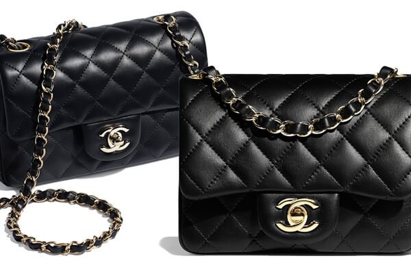 chanel new mini square bag price increase front