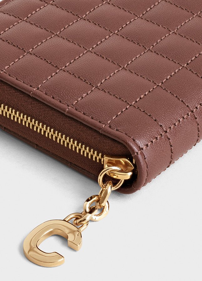 Chanel C Charm Compact Zipped Wallets