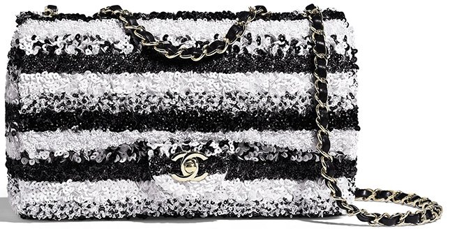 Chanel Horizontal Sequins Flap Bag