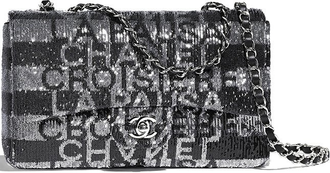 Chanel Medium Embroidered Satin Bag