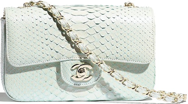 Chanel New Mini  Python Classic Bag