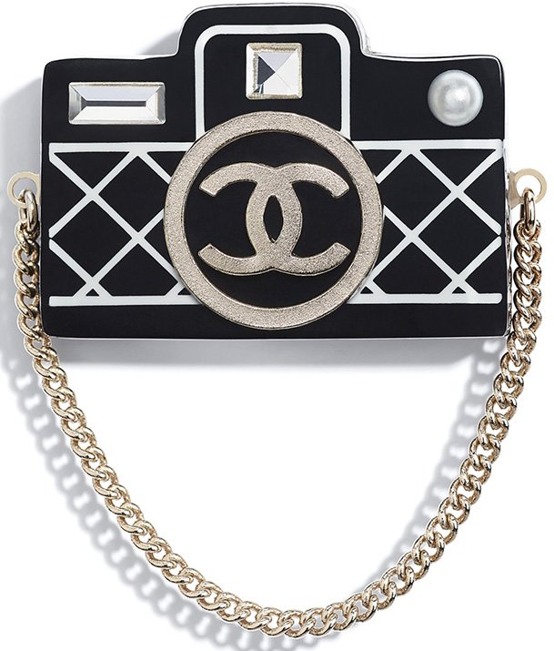 Chanel CC Camera Brooch