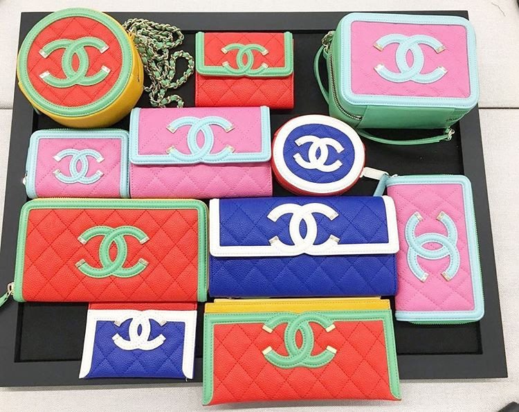 Chanel CC Filigree Wallets And Coin Purse