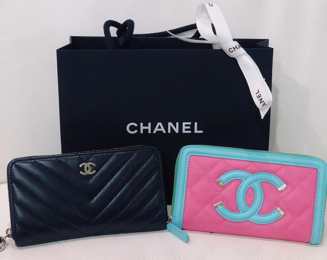 Chanel CC Filigree Wallets And Coin Purse