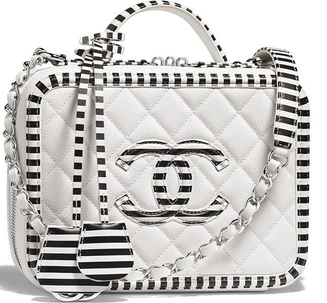 Chanel Multicolor CC Filigree Vanity Case