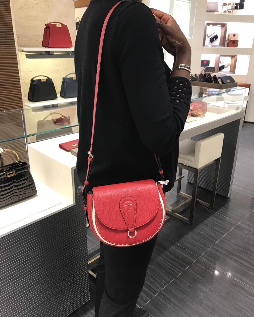 Fendi Round Saddle Bag