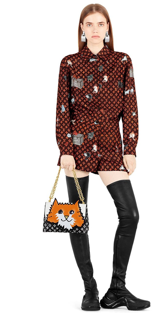 Louis Vuitton Orange Cat Bag