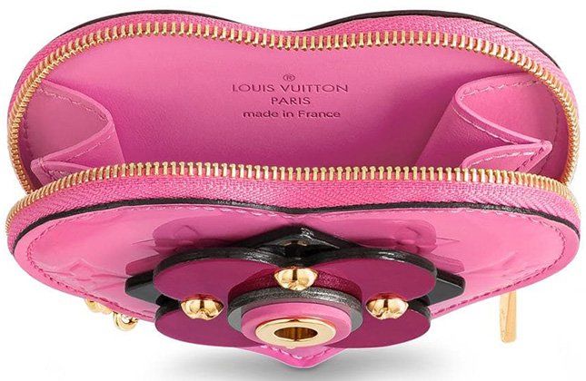 Louis Vuitton Porte Monnaie Carre Coeur Rond