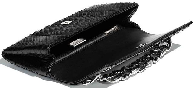 Chanel Python Strass Clutch