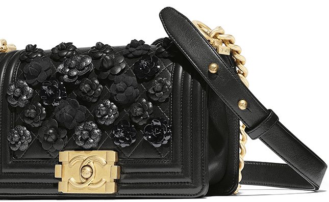 Chanel Boy Camellia Bag