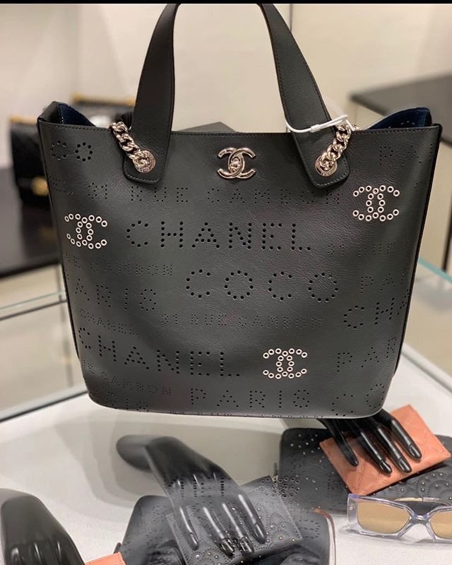 Chanel Eyelet Logo Bag