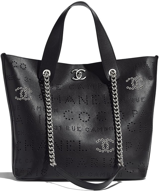 Chanel Eyelet Logo Bag