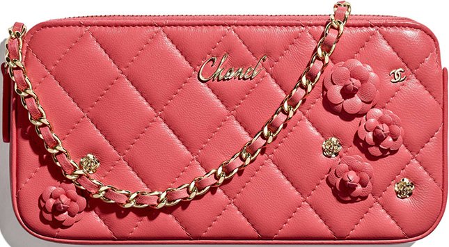 Chanel Flower Clutch With Chain