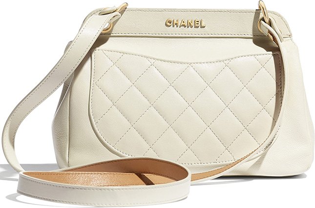 Chanel Lambskin Curved Flap Bag