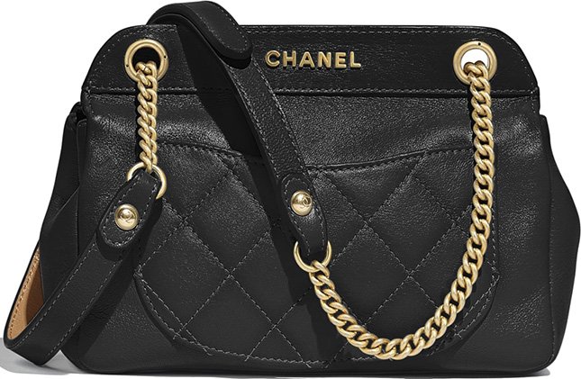 Chanel Lambskin Curved Flap Bag