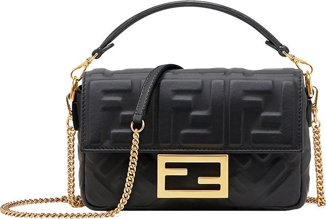 Fendi FF Motif Baguette Bag