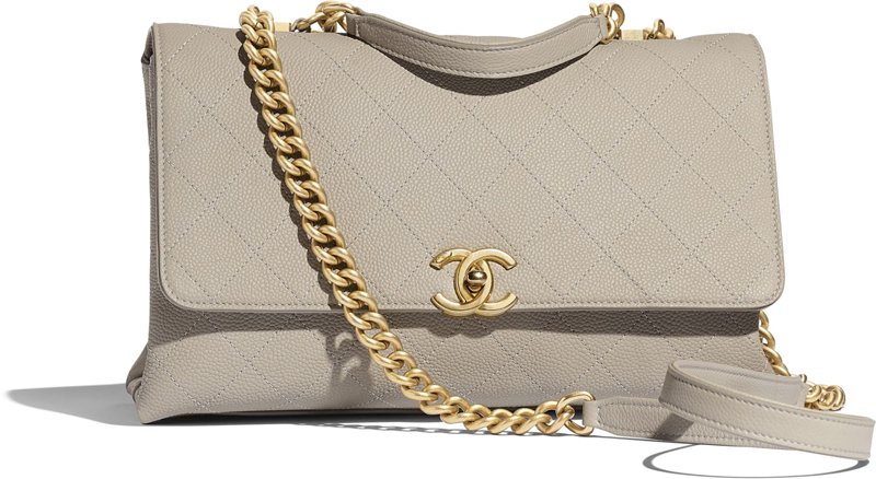 chanel grained calfskin bag