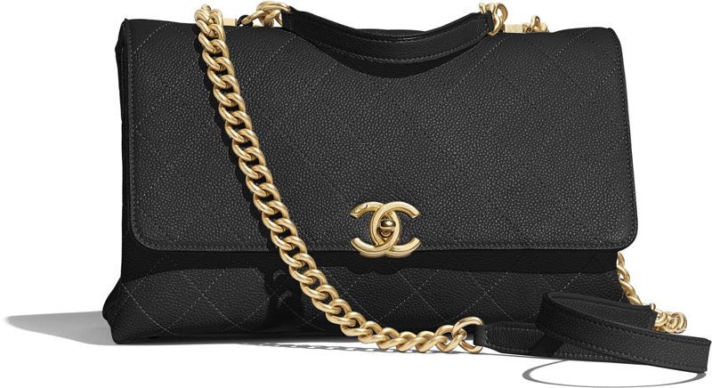 chanel grained calfskin bag