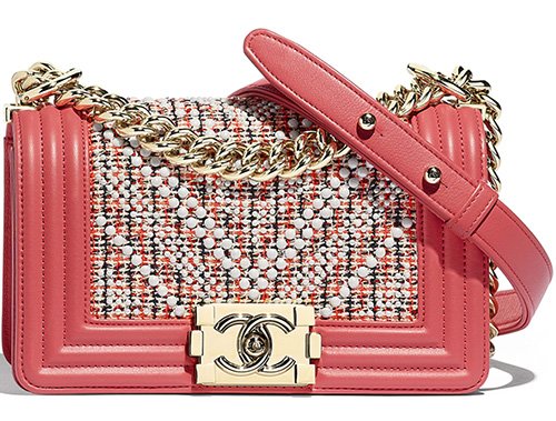 Chanel Boy Multicolor Chevron Pearl Bag thumb