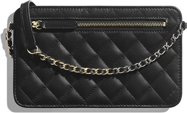 Chanel Clutch With Chain With Front Pocket