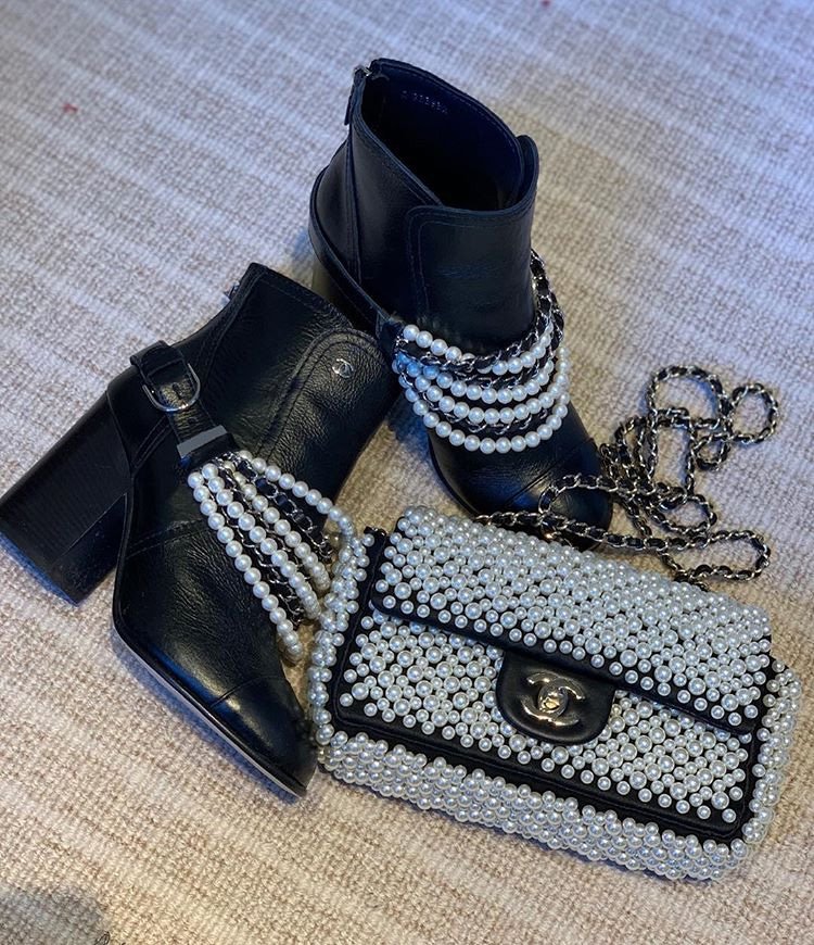 Chanel Overall Pearl Bag